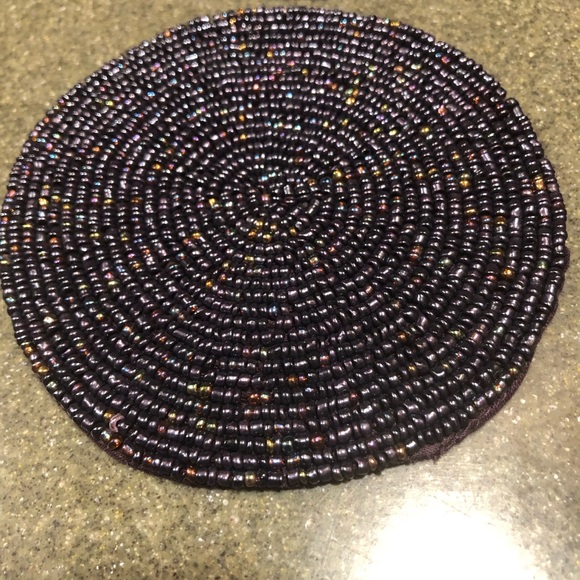 🥳B-DAY SALE❤️NWT Pottery Barn Beaded Coasters - Picture 7 of 7
